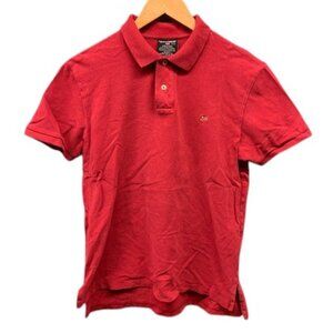 Polo Jeans Co Ralph Lauren Shirt Men’s M Red Polo Short Sleeve Flag‎ Logo